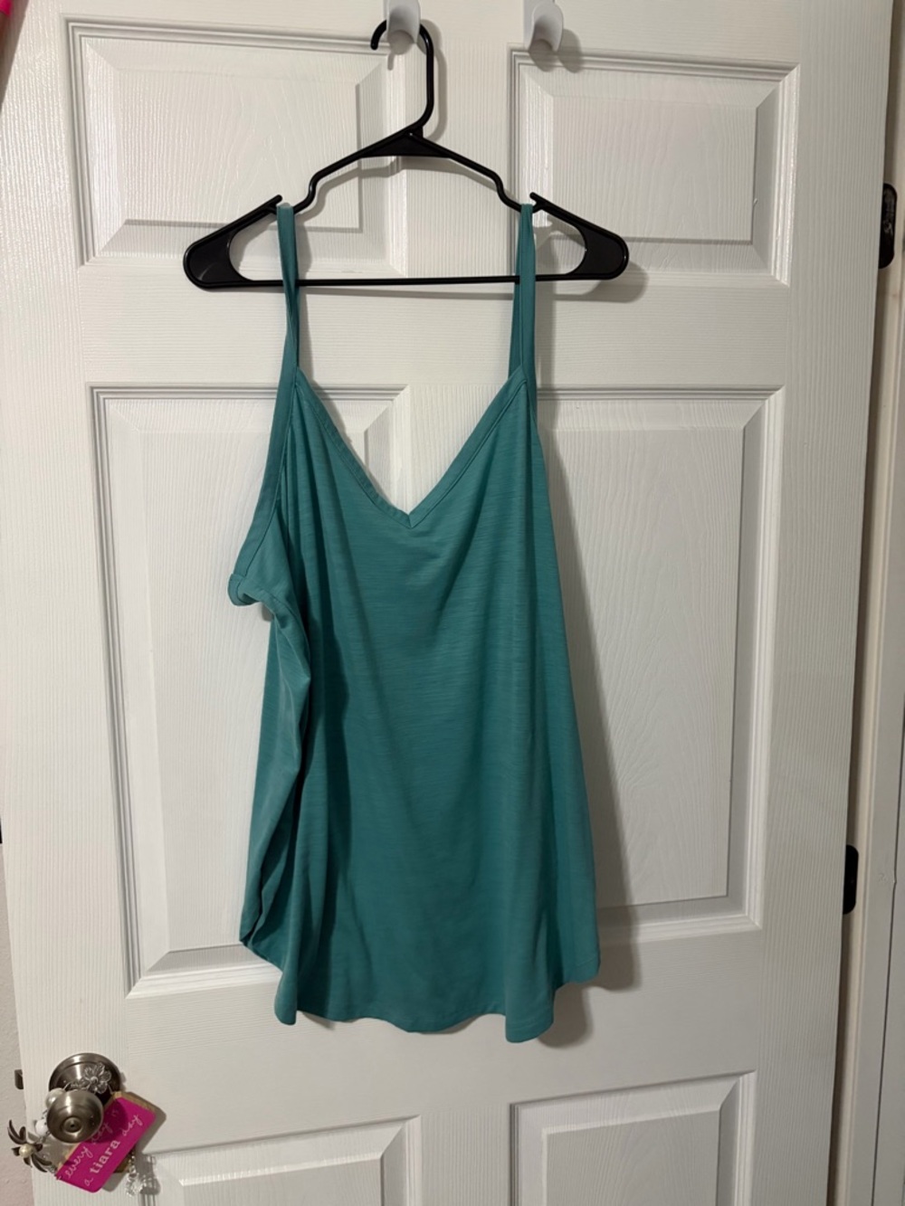 Torrid Women's Teal Spaghetti Strap V-Neck Tank Top